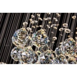 Lungime suplimentară, 5 metri, cristal lung, suspendat de tavan, candelabru modern, iluminat suspendat pentru casă, candelabru, lămpi