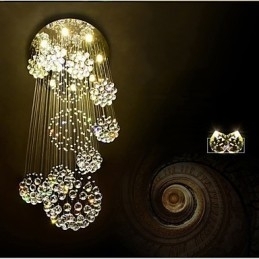 Lungime suplimentară, 5 metri, cristal lung, suspendat de tavan, candelabru modern, iluminat suspendat pentru casă, candelabru, lămpi