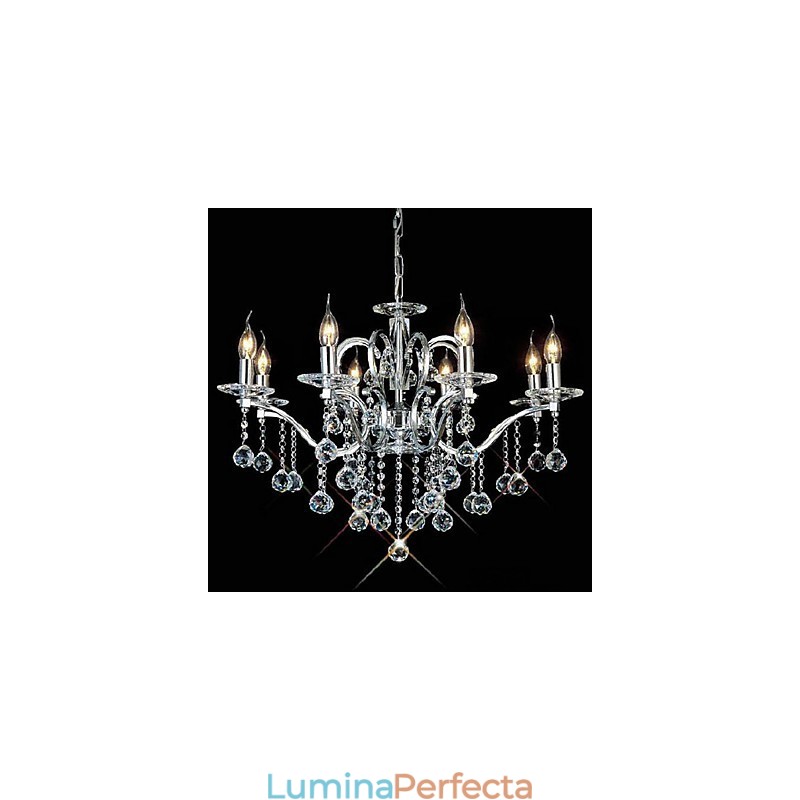 Candelabru elegant din cristal cu 8 lumini