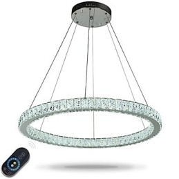 Lumină suspendată de tavan cu inel reglabil Candelabru modern de iluminat Lumină de interior cu telecomandă