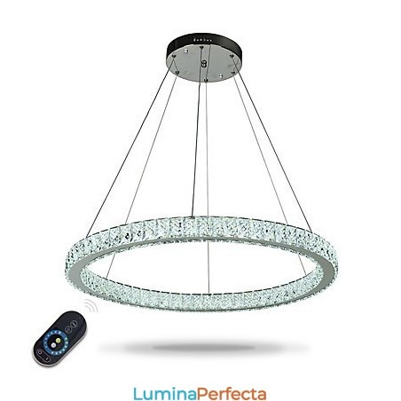 Lumină suspendată de tavan cu inel reglabil Candelabru modern de iluminat Lumină de interior cu telecomandă Lumină suspendată de tavan cu inel reglabil Candelabru modern de iluminat Lumină de interior cu telecomandă
