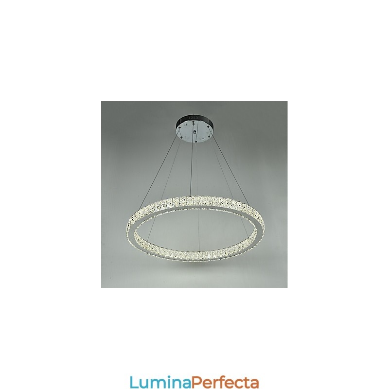 Lumină suspendată de tavan cu inel reglabil Candelabru modern de iluminat Lumină de interior cu telecomandă