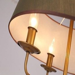 Caracteristică de pictură rustic Lodge pentru designeri Metal Interior Magazine Candelabru cu 2 becuri
