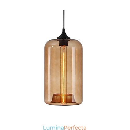 Pandantiv cu design sticle, pictură minimalistă de fier cu 1 lumină Pandantiv cu design sticle, pictură minimalistă de fier cu 1 lumină