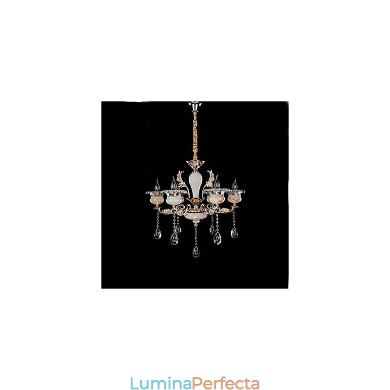 Caracteristică retro cromată pentru lumina suspendată din metal pentru designeri