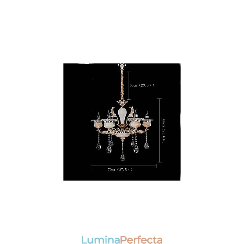 Caracteristică retro cromată pentru lumina suspendată din metal pentru designeri