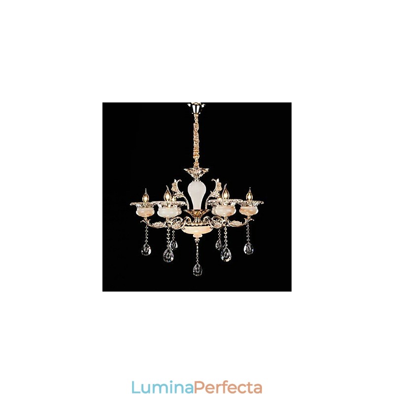 Caracteristică retro cromată pentru lumina suspendată din metal pentru designeri