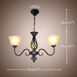 Tradițional Clasic Rustic Lodge Vintage Retro Country Altele Caracteristică pentru Mini Style Designers Candelabru din metal
