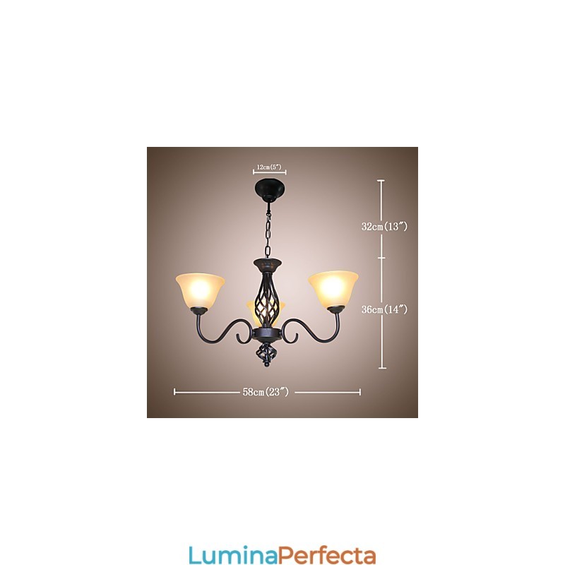 Tradițional Clasic Rustic Lodge Vintage Retro Country Altele Caracteristică pentru Mini Style Designers Candelabru din metal