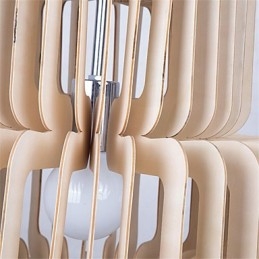 Candelabru vintage din lemn de tort cu trei straturi