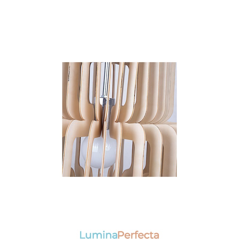 Candelabru vintage din lemn de tort cu trei straturi