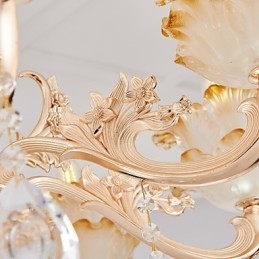 Candelabru de acasă din cristal din aliaj de zinc, atmosferă în stil european