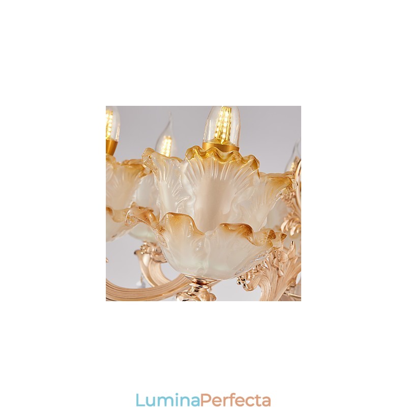 Candelabru de acasă din cristal din aliaj de zinc, atmosferă în stil european