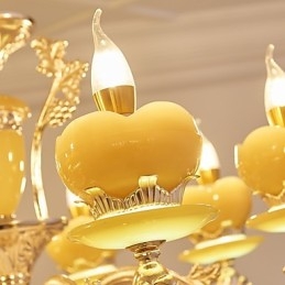 Candelabru de acasă din cristal din aliaj de zinc, atmosferă în stil european