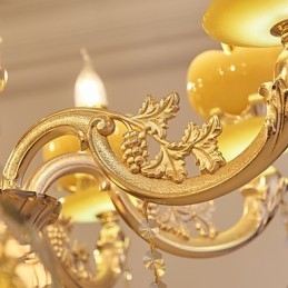 Candelabru de acasă din cristal din aliaj de zinc, atmosferă în stil european