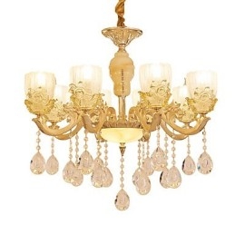 Candelabru de casă din cristal din aliaj de zinc, atmosferă în stil european