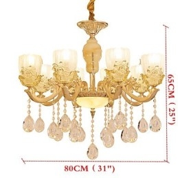 Candelabru de casă din cristal din aliaj de zinc, atmosferă în stil european