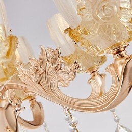 Candelabru de casă din cristal din aliaj de zinc, atmosferă în stil european