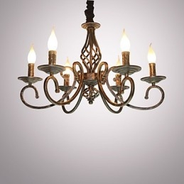 Lampă retro simplă Lampă colorată cupru Lampă lumânare