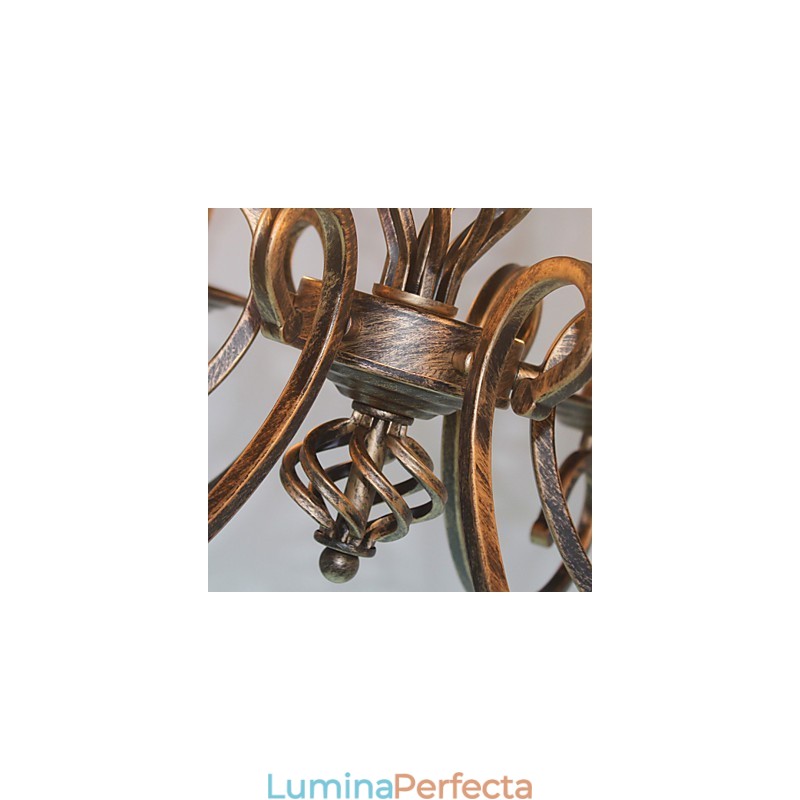 Lampă retro simplă Lampă colorată cupru Lampă lumânare