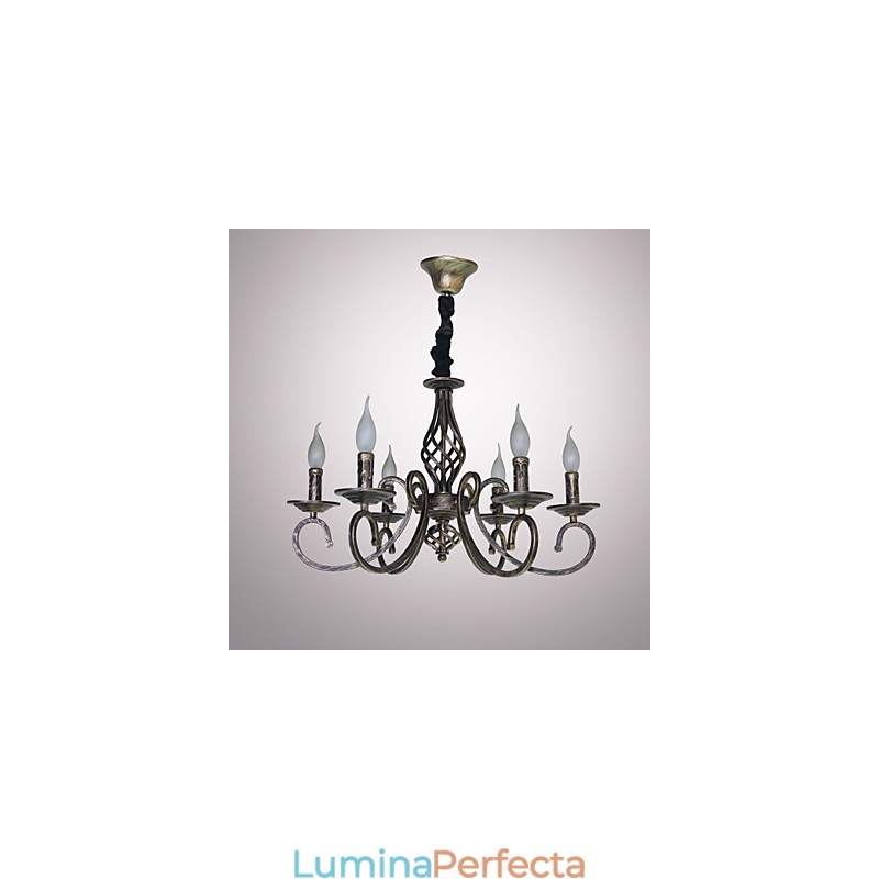Lampă retro simplă Lampă colorată cupru Lampă lumânare