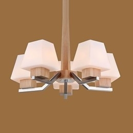 Caracteristică modernă și contemporană galvanizată pentru candelabru din lemn de bambus