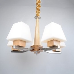 Caracteristică modernă și contemporană galvanizată pentru candelabru din lemn de bambus