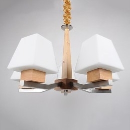 Caracteristică modernă și contemporană galvanizată pentru candelabru din lemn de bambus