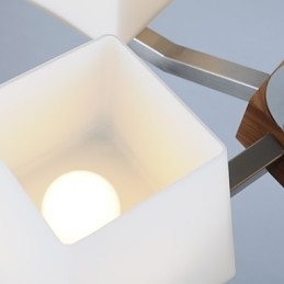 Caracteristică modernă și contemporană galvanizată pentru candelabru din lemn de bambus