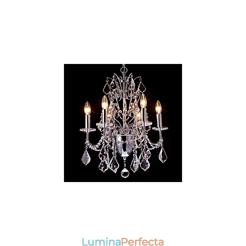 Modern, contemporan, tradițional, clasic, țară, cromat, caracteristică pentru candelabru din metal cristal
