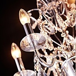 Modern, contemporan, tradițional, clasic, țară, cromat, caracteristică pentru candelabru din metal cristal