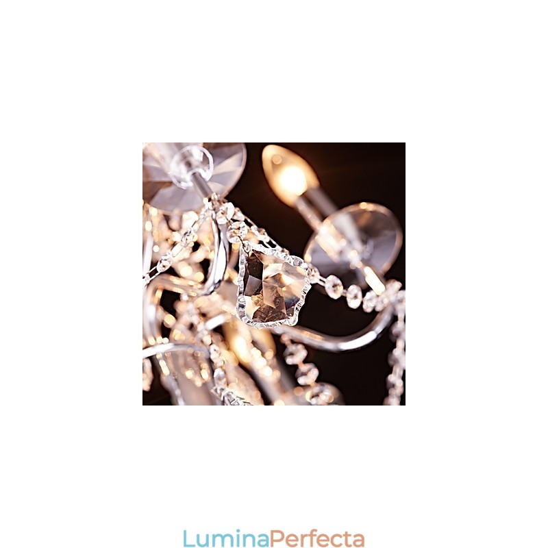 Modern, contemporan, tradițional, clasic, țară, cromat, caracteristică pentru candelabru din metal cristal