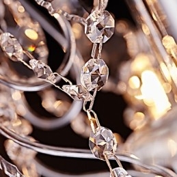 Modern, contemporan, tradițional, clasic, țară, cromat, caracteristică pentru candelabru din metal cristal