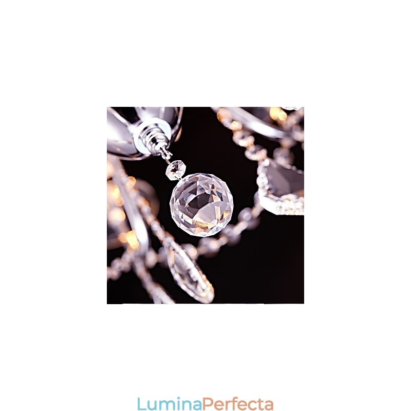 Modern, contemporan, tradițional, clasic, țară, cromat, caracteristică pentru candelabru din metal cristal