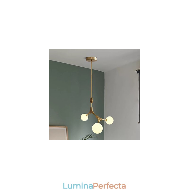 Caracteristică tradițională de pictură clasică pentru lumina suspendată din lemn de bambus în stil mini