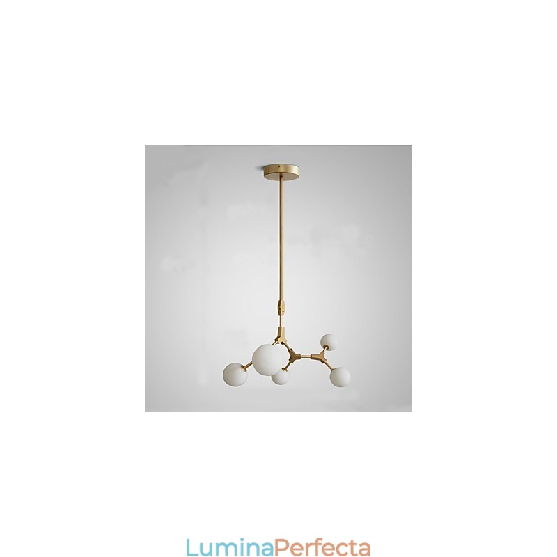 Caracteristică tradițională de pictură clasică pentru lumina suspendată din lemn de bambus în stil mini