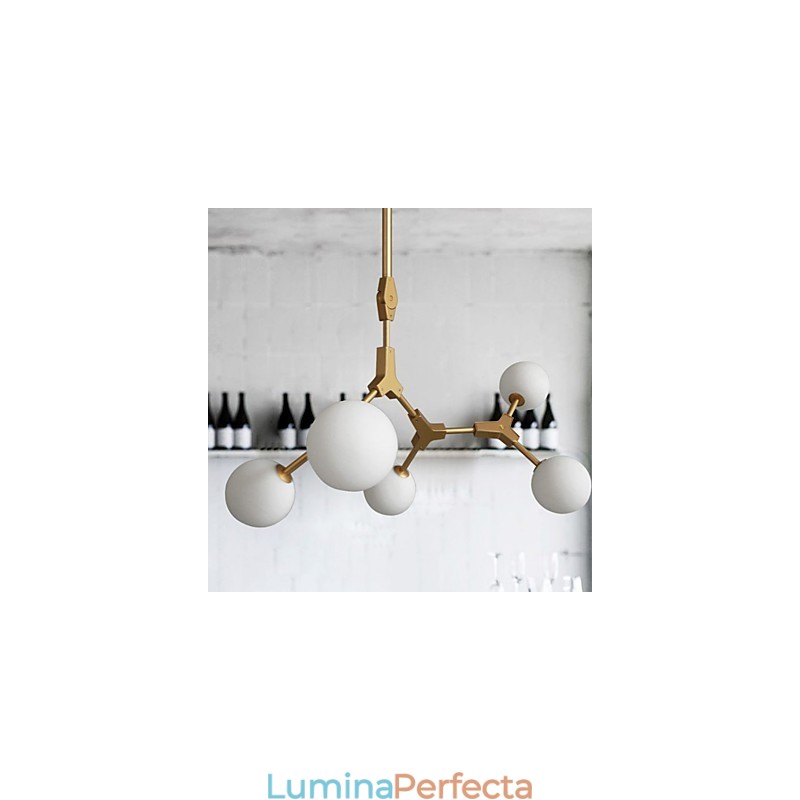 Caracteristică tradițională de pictură clasică pentru lumina suspendată din lemn de bambus în stil mini