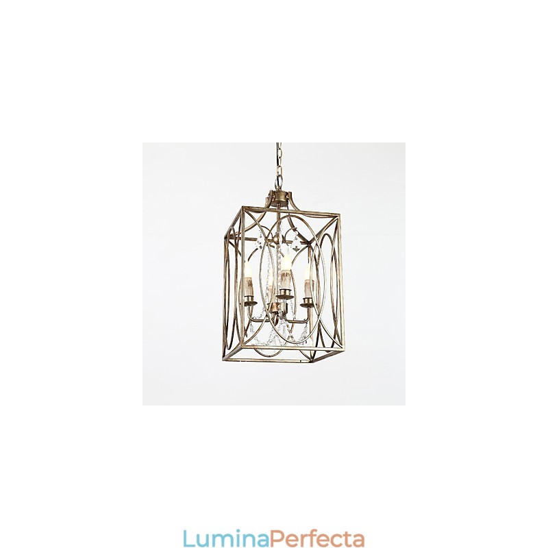 Cu patru lumini, metal, vintage, american, industrial, pictură, culoare, candelabru european, lampă cu pandantiv pentru decorațiuni de interior