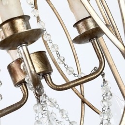 Cu patru lumini, metal, vintage, american, industrial, pictură, culoare, candelabru european, lampă cu pandantiv pentru decorațiuni de interior
