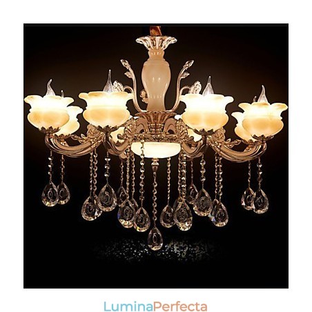 Lampă suspendată din cristal de jad Lampă suspendată din cristal de jad
