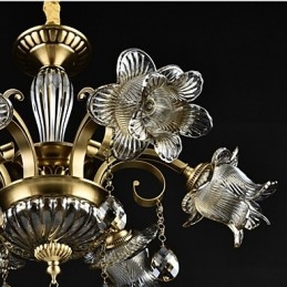 Caracteristică de pictură rustic Lodge pentru designeri Metal Interior Magazine Candelabru cu 2 becuri