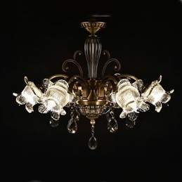 Caracteristică de pictură rustic Lodge pentru designeri Metal Interior Magazine Candelabru cu 2 becuri