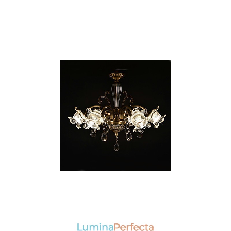 Caracteristică de pictură rustic Lodge pentru designeri Metal Interior Magazine Candelabru cu 2 becuri