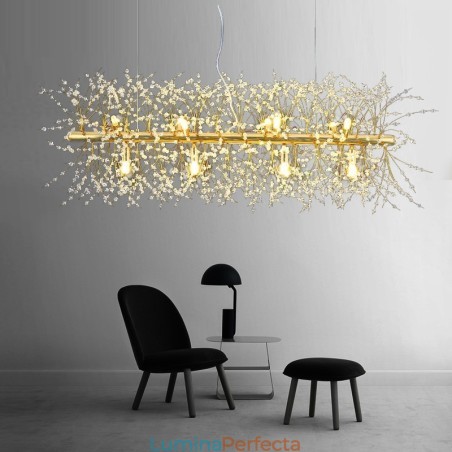 Caracteristică tradițională clasică galvanizată pentru candelabru din metal cristal Caracteristică tradițională clasică galvanizată pentru candelabru din metal cristal