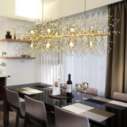Caracteristică tradițională clasică galvanizată pentru candelabru din metal cristal