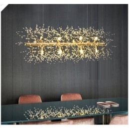 Caracteristică tradițională clasică galvanizată pentru candelabru din metal cristal