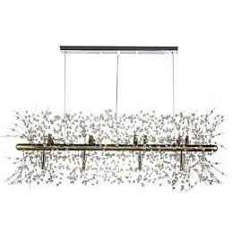 Caracteristică tradițională clasică galvanizată pentru candelabru din metal cristal