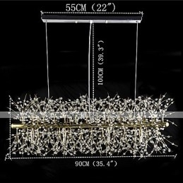 Caracteristică tradițională clasică galvanizată pentru candelabru din metal cristal
