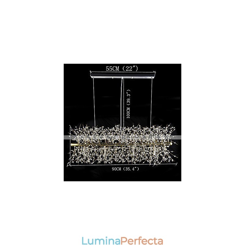 Caracteristică tradițională clasică galvanizată pentru candelabru din metal cristal