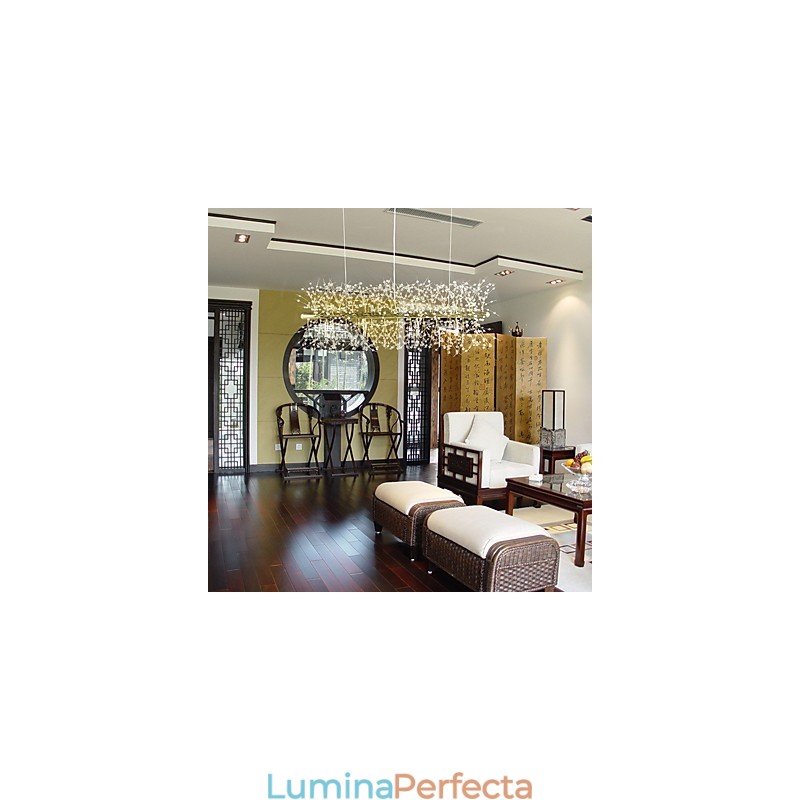 Caracteristică tradițională clasică galvanizată pentru candelabru din metal cristal